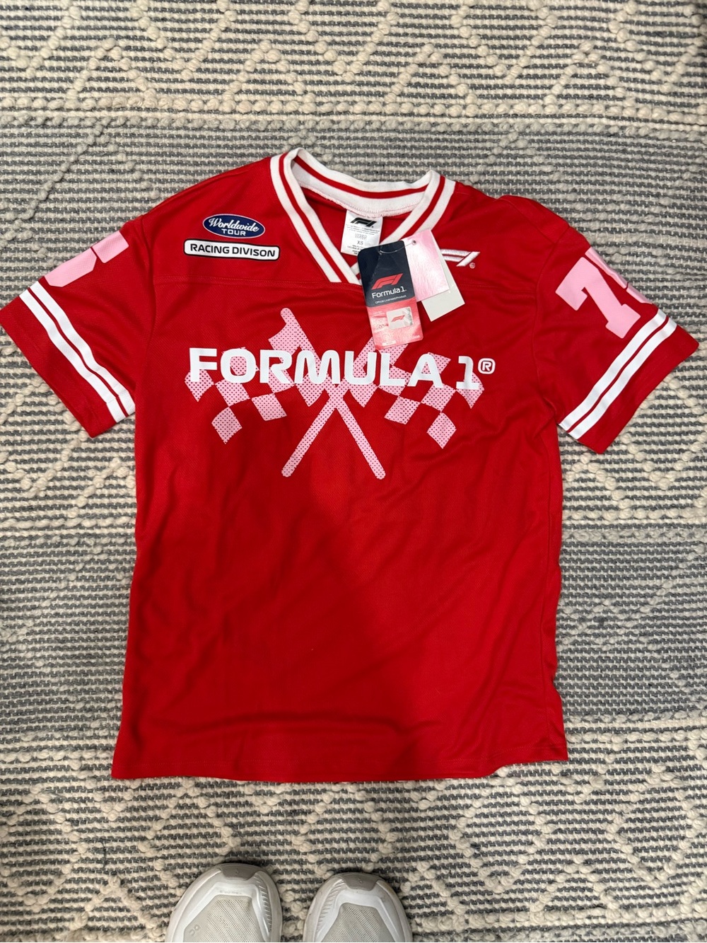 Formula 1 Women's Red Racing Jersey NWT XS